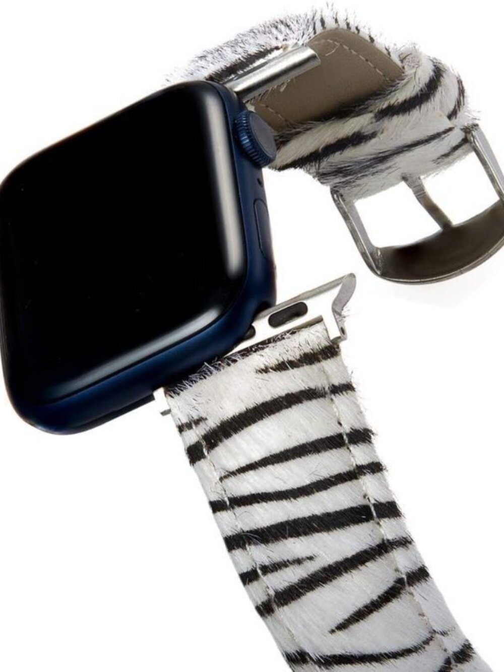 Be U 38mm Apple Watch Band Cream Black Zebra Print New Sealed - Picture 2 of 2